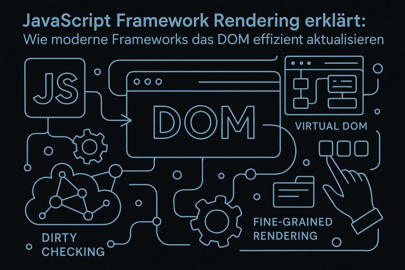 JavaScript Framework Rendering erklärt: Wie moderne Frameworks das DOM effizient aktualisieren