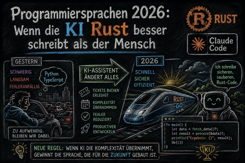 Programmiersprachen 2026: Wenn die KI Rust besser schreibt als der Mensch