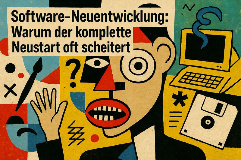 Software-Neuentwicklung: Warum der komplette Neustart oft scheitert