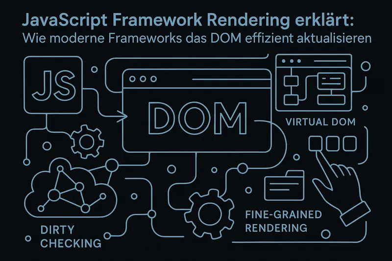 JavaScript Framework Rendering erklärt: Wie moderne Frameworks das DOM effizient aktualisieren