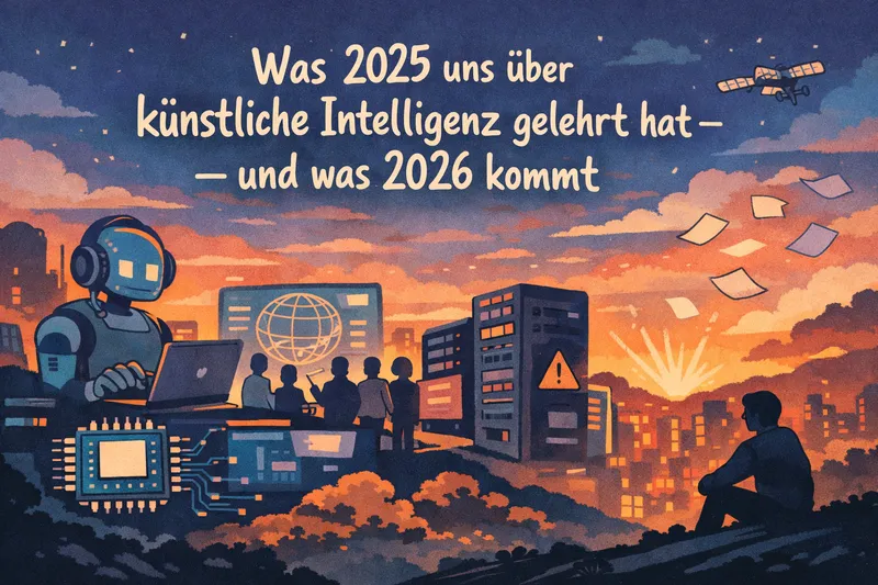 Was 2025 uns über künstliche Intelligenz gelehrt hat – und was 2026 kommt