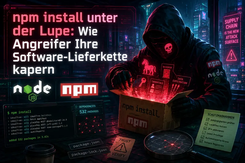 npm install unter der Lupe: Wie Angreifer Ihre Software-Lieferkette kapern