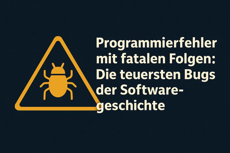 Programmierfehler mit fatalen Folgen: Die teuersten Bugs der Softwaregeschichte