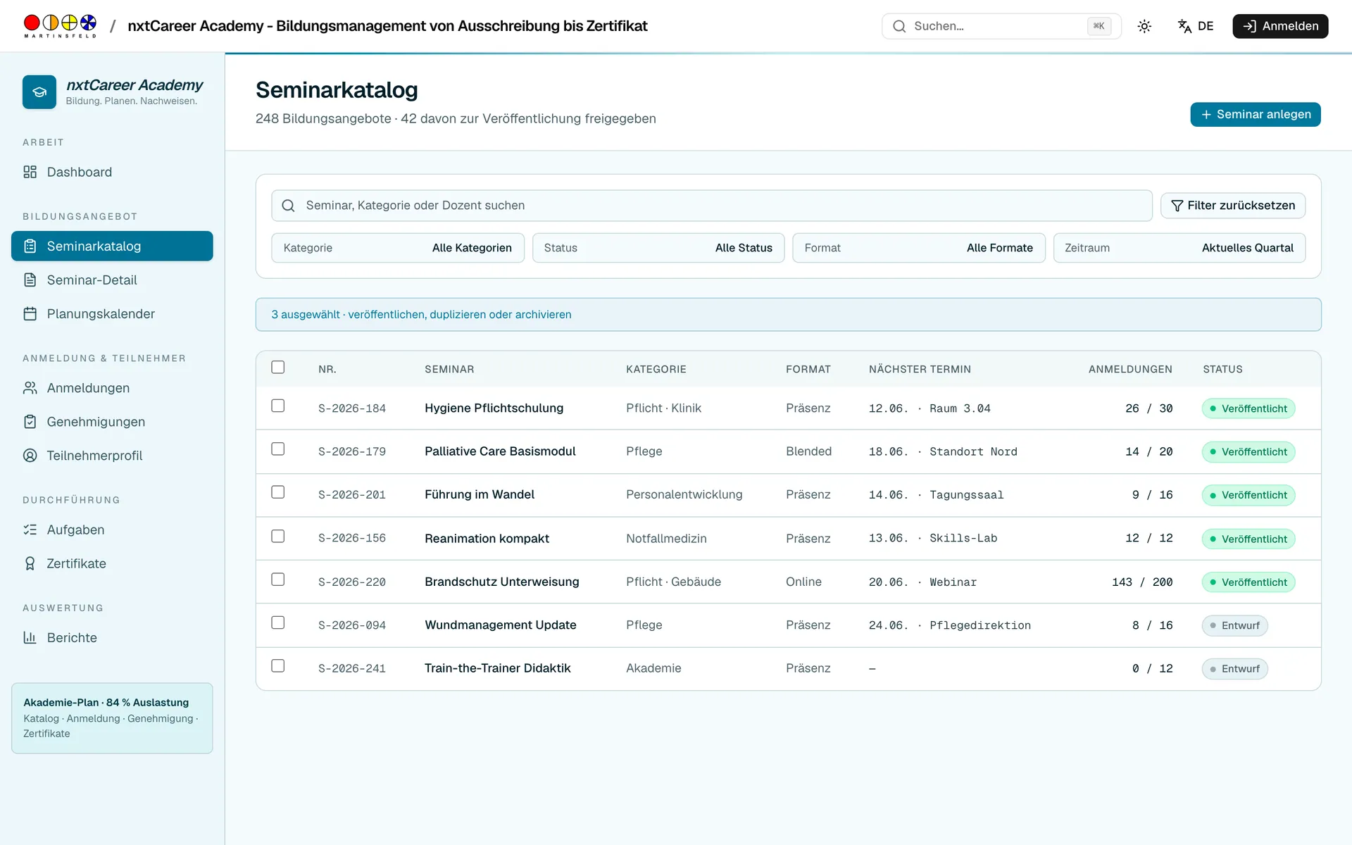 Seminarkatalog