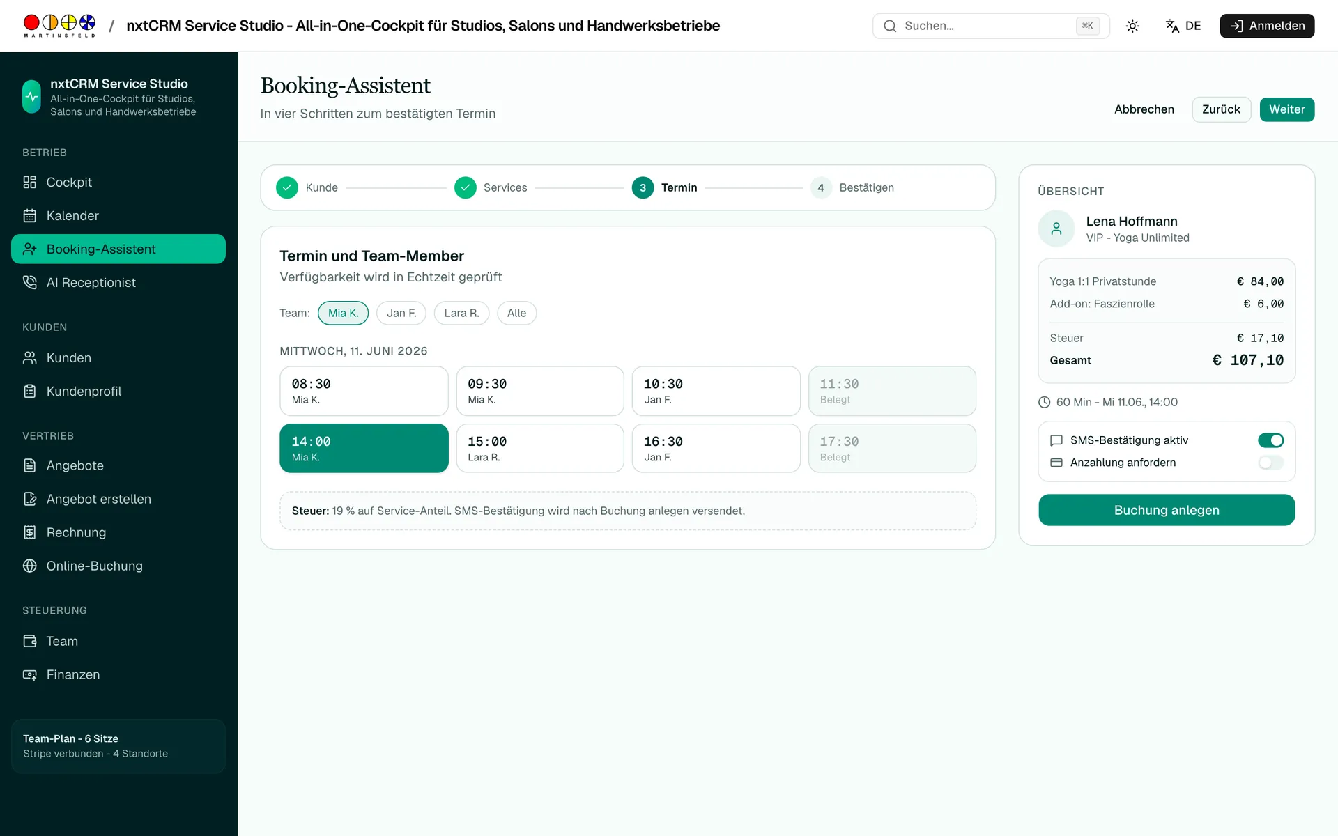 Booking-Assistent