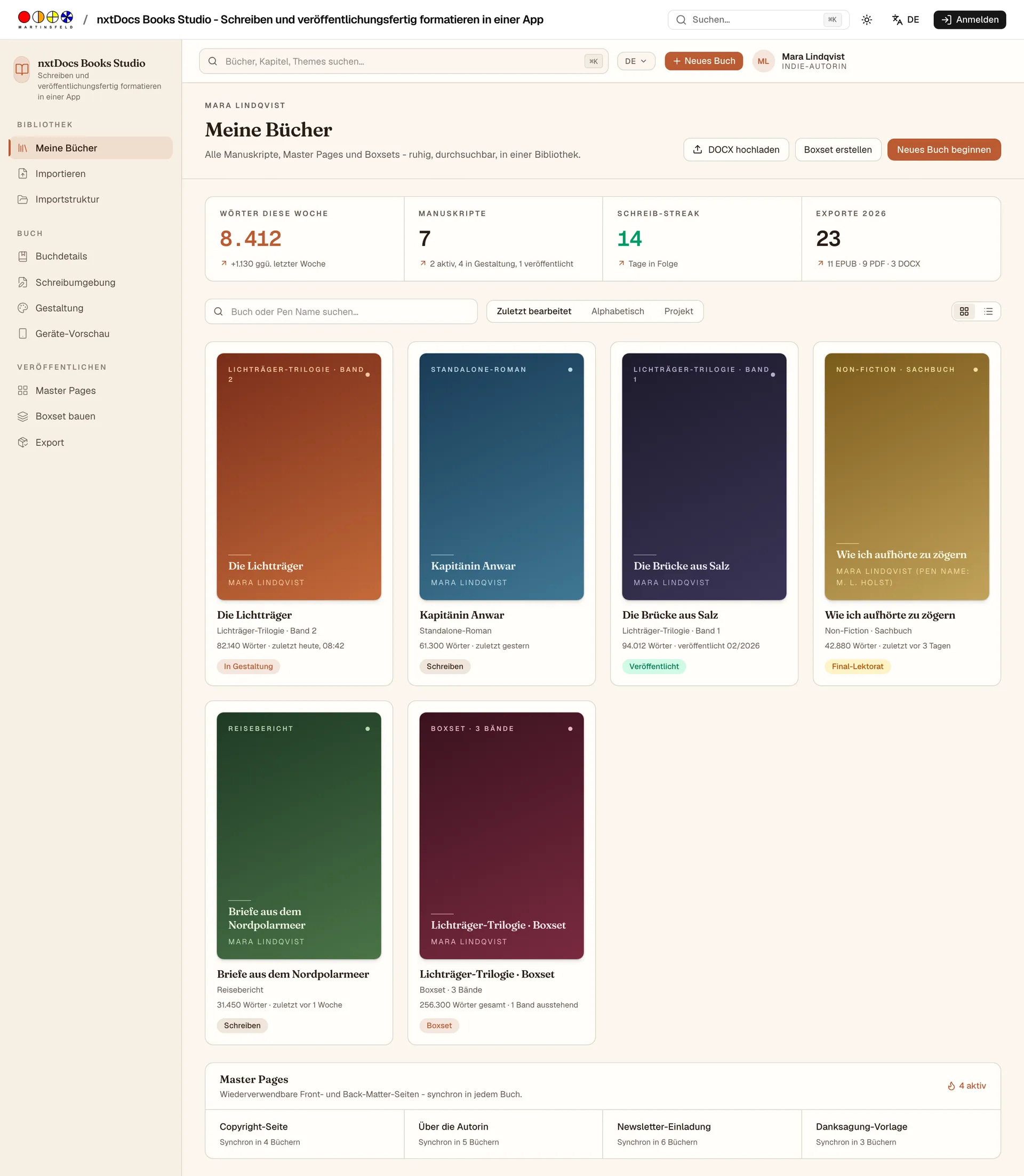 nxtDocs Books Studio