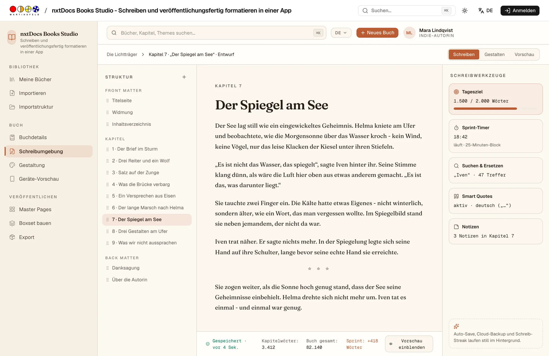 Schreibumgebung