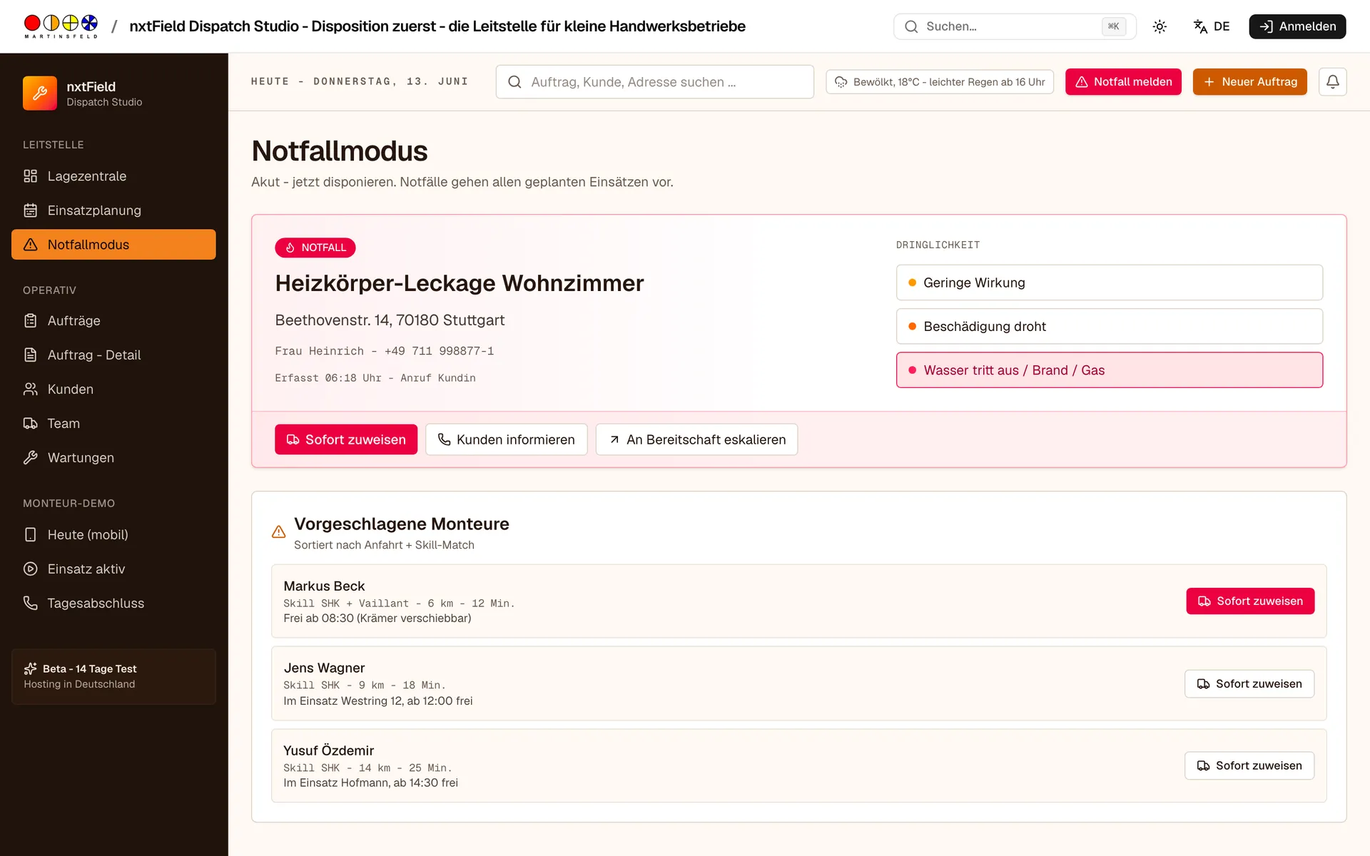 Notfallmodus