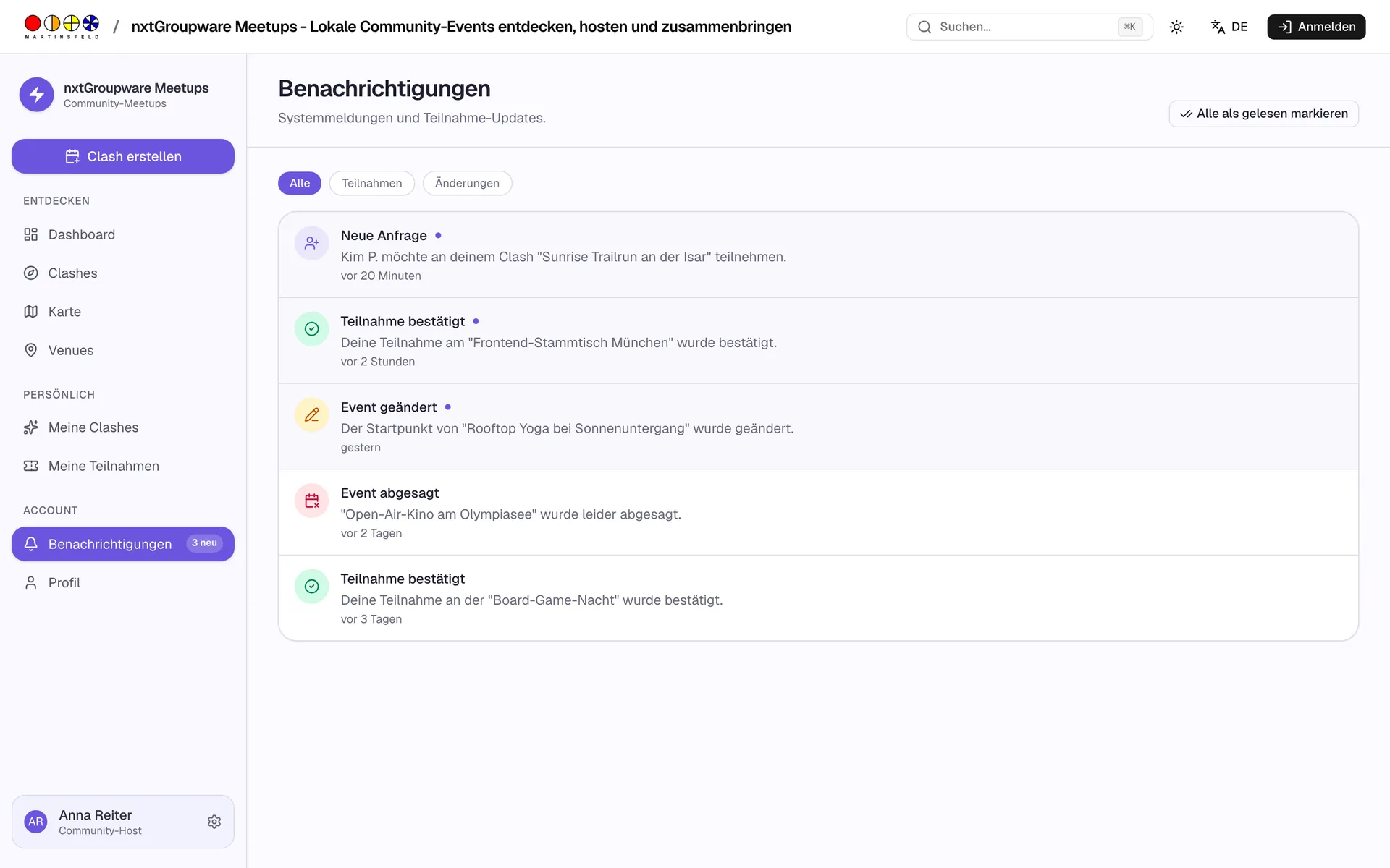 Benachrichtigungen
