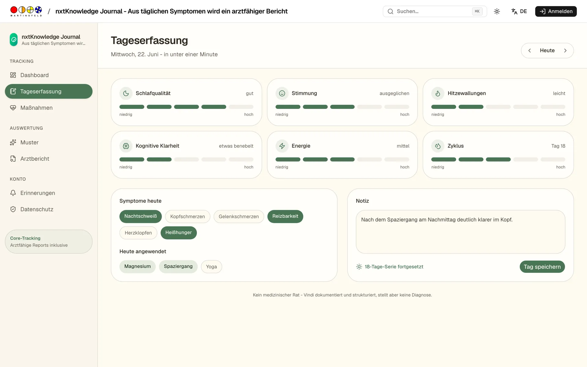 Tageserfassung